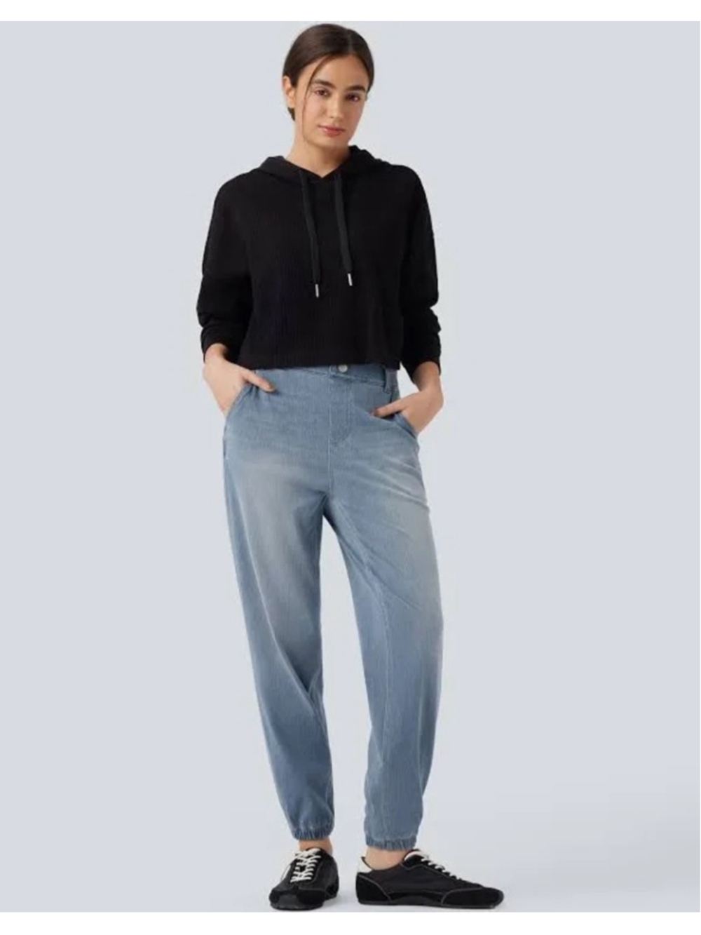 Women's Halara Light Blue Denim Joggers XS